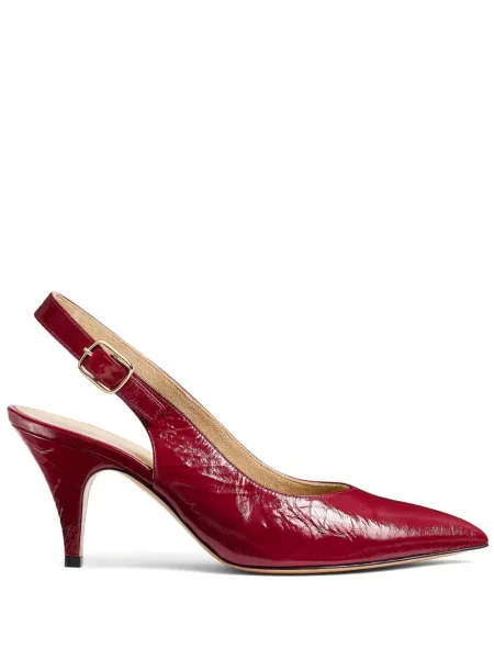 Pantofi cu toc Khaite slingback roșu
