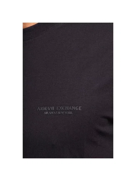 Koszulka Armani Exchange z krótkim rękawem z logo granatowa