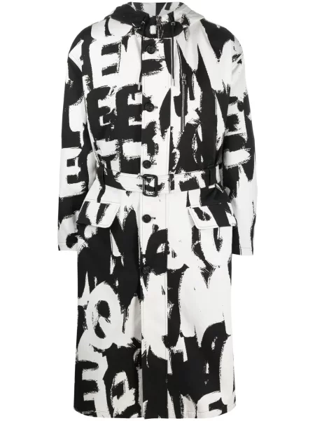 Geacă parka Alexander Mcqueen cu imagine negru