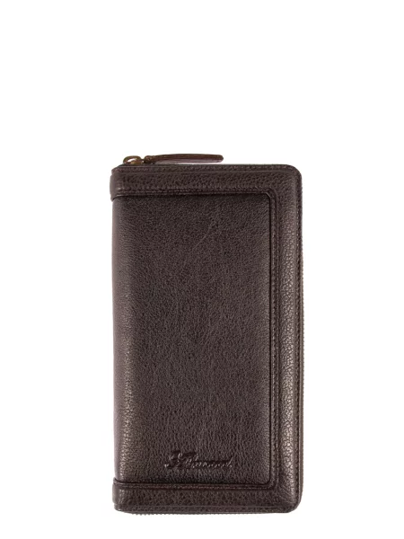 Кожаный кошелек Ashwood Leather коричневый