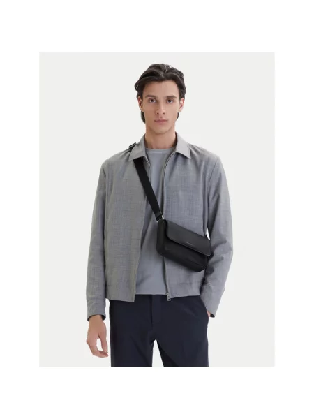 Calvin Klein Torebka Raised Small Flap Messenger czarny
