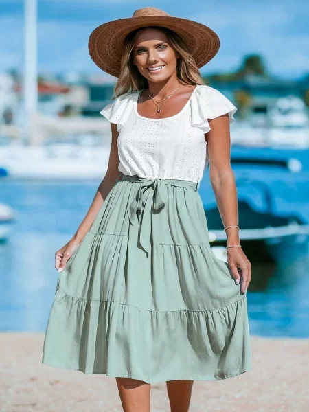 Сукня міді Cupshe зелений