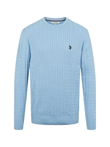 U.S. POLO ASSN. Pulover UMMads marin / deschis albastru