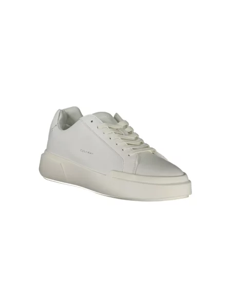 Sneakersy Calvin Klein skórzane chunky białe