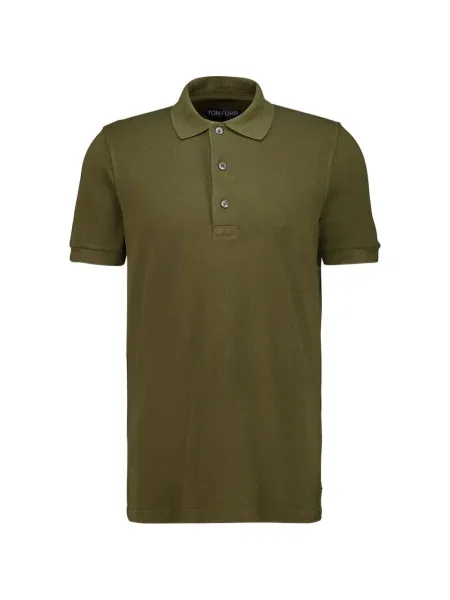 Scurt tricou polo Tom Ford verde