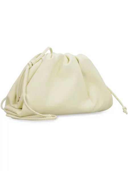 Kopertówka Bottega Veneta skórzana żółta