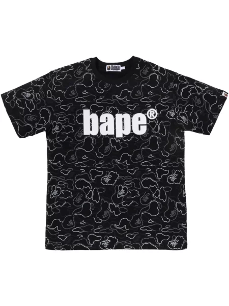 Tricou A Bathing Ape® cu imagine cu model camuflaj negru