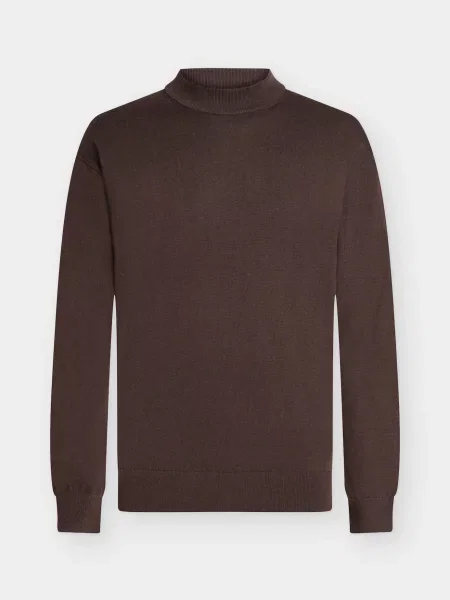 SCOTCH & SODA Pulover Seasonal Core čokolada