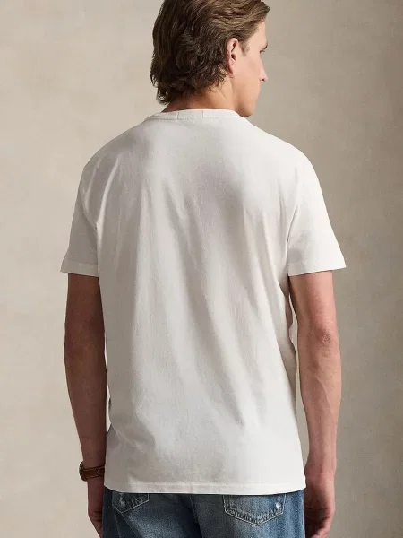 Polo Ralph Lauren t-shirt z aplikacją beżowy