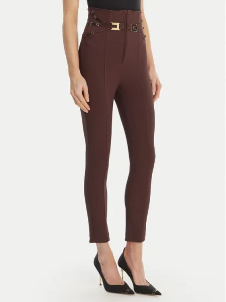 Elisabetta Franchi Pantaloni din Skinny Fit maro
