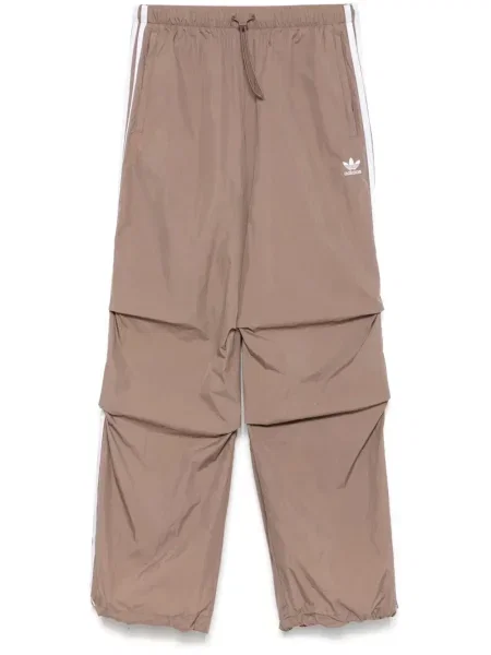 Тениска Adidas на райета кафяво