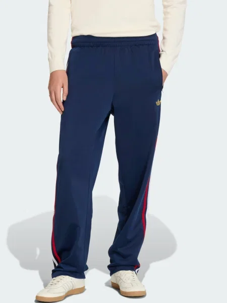 ADIDAS ORIGINALS Pantaloni Firebird albastru închis / auriu / roșu alb