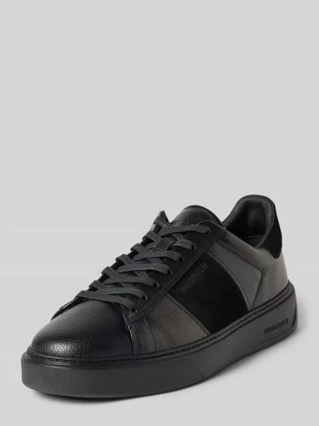 Sneakersy z naturalnej skóry model Classic Court' Woolrich czarne