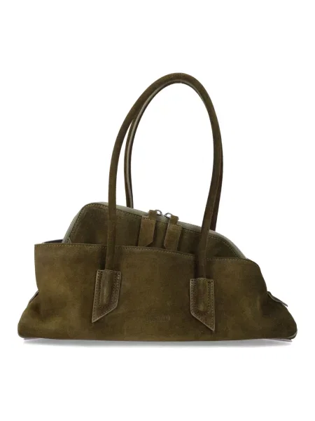 Mała torebka skórzana The Attico skórzana zielona