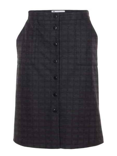 Спідниця міді LadyLike бавовна/поліестер сірий