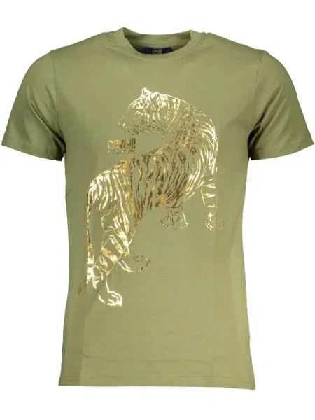 Tricou Cavalli Class scurt verde