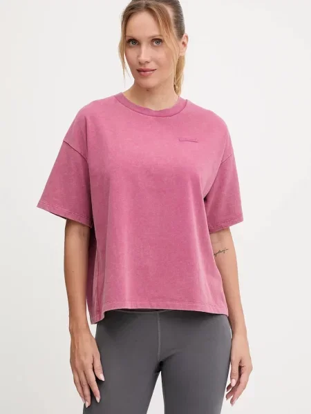 Тениска Under Armour дамска бордо розово