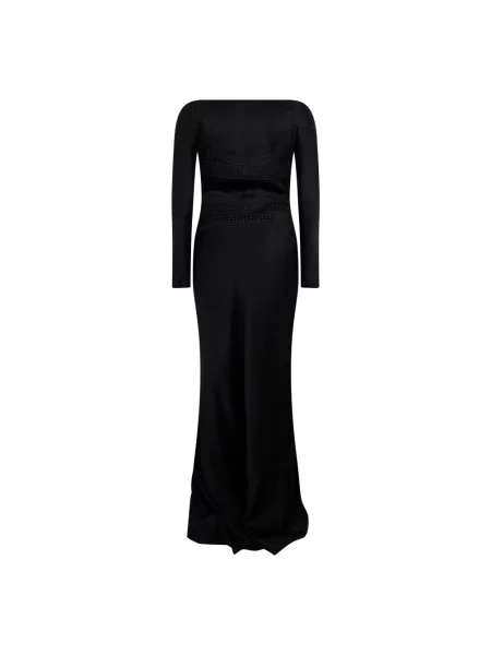 Długa sukienka maxi Alberta Ferretti czarna