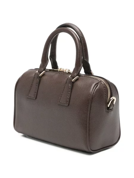 Geantă shopper Furla din piele maro