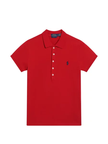 Pledinės kelnės Polo Ralph Lauren ruoželis su užsegama apykakle mėlyna