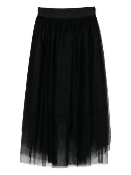 Fustă midi Peserico din tul până la genunchi negru