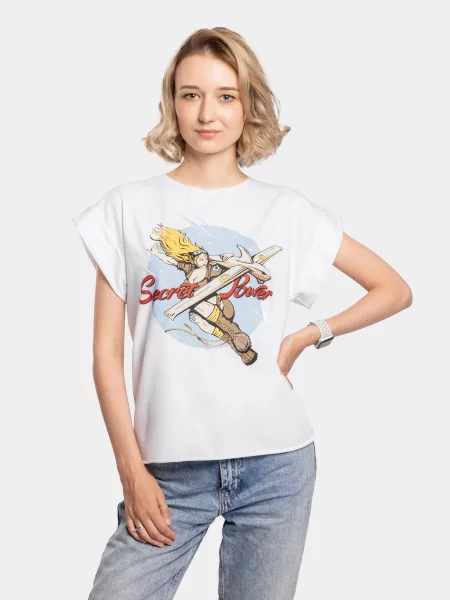 Футболка Авіація Галичини бавона/спандекс білий