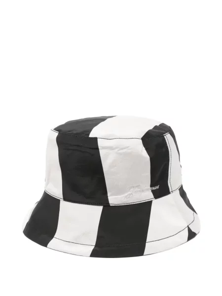 Pălărie Jacquemus cu dungi negru