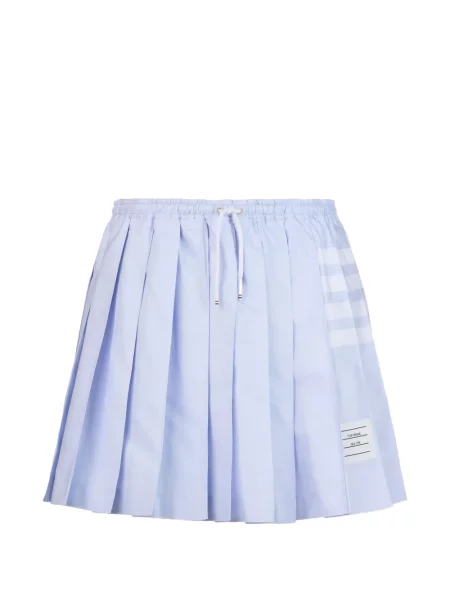 Fusta mini Thom Browne din țesătură twill cu cordon albastru