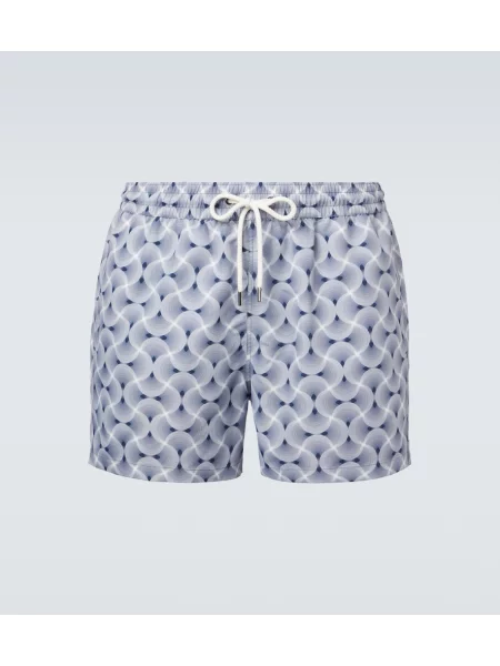 Plavalne hlačke Frescobol Carioca s potiskom modra
