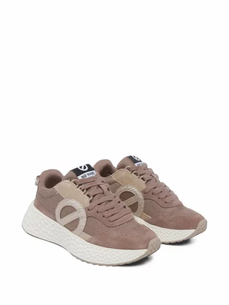 Sneakerși No Name din piele de căprioară maro
