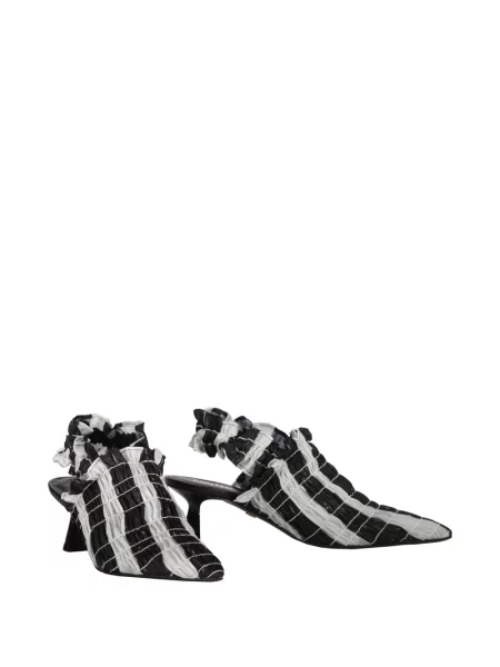 Pantofi cu toc Amy Crookes cu dungi negru