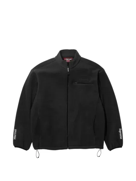 Geacă Supreme din fleece negru