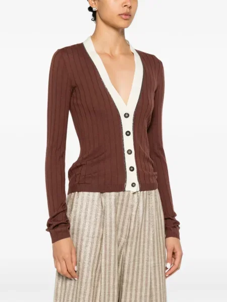 Cardigan Brunello Cucinelli maro