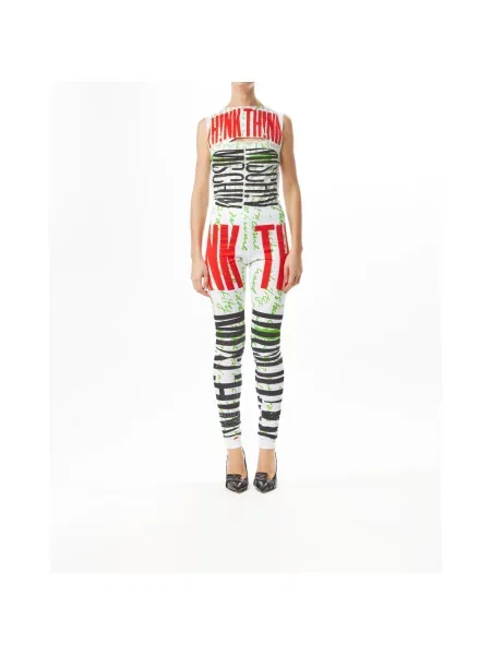 Spodnie Moschino z nadrukiem