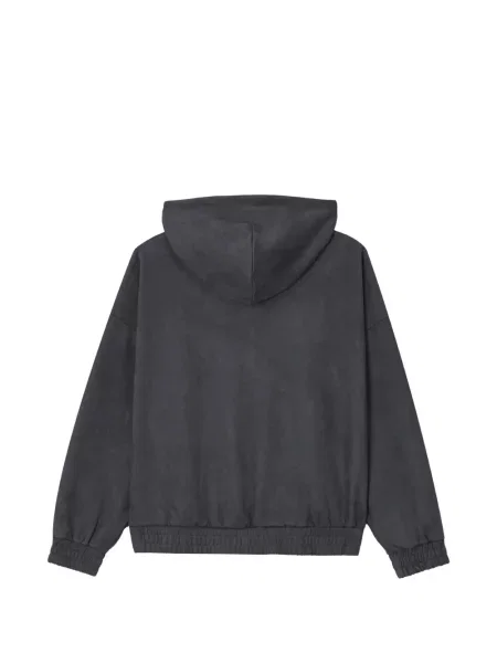 Hoodie Izzue με κέντημα σουέτ γκρι