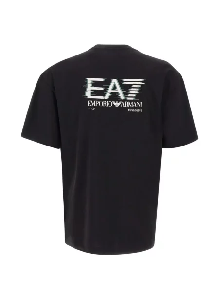 Γραφικός μπλούζα Ea7 Emporio Armani με αυτόγραφο μαύρο