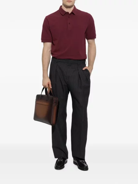 Tricou polo Etro cu broderie roșu
