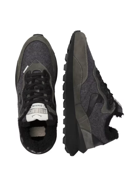 Sneakersy Voile Blanche skórzane szare