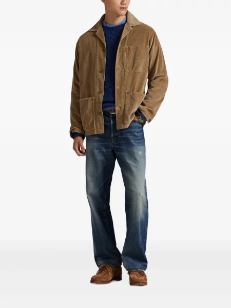 Ριγέ polo Polo Ralph Lauren με κουκούλα με αυτόγραφο λευκό