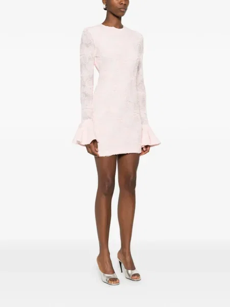 Rochie mini Rotate Birger Christensen cu model floral de costum roz