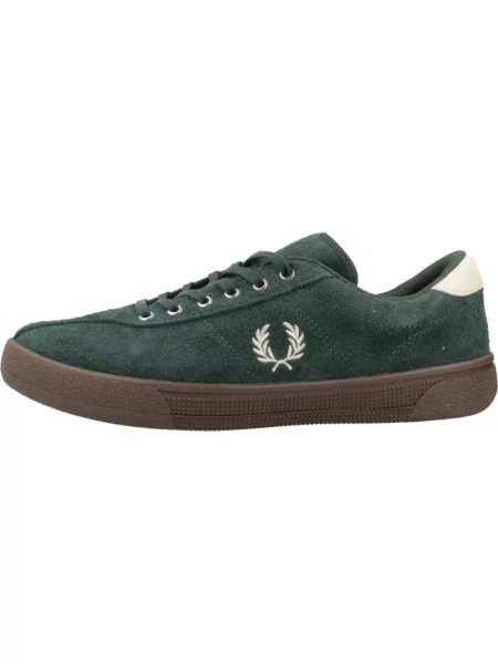 Buty do tenisa Fred Perry zamszowe do tenisa zielone