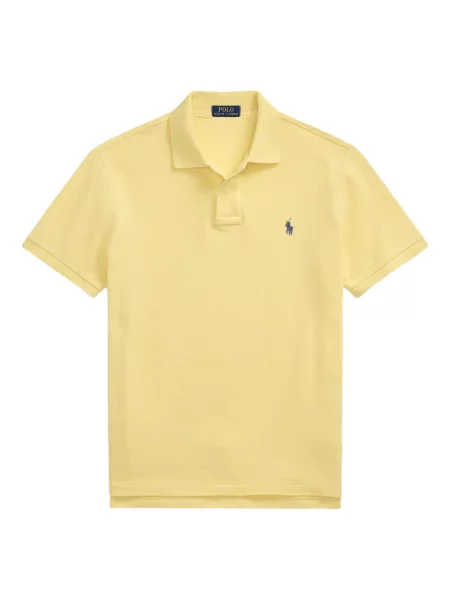 Zateplené pruhované tričko Polo Ralph Lauren s výšivkou zelené