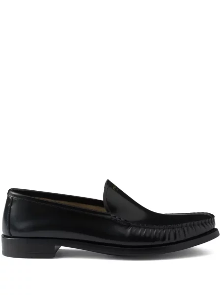 Kožené loafers Prada černé