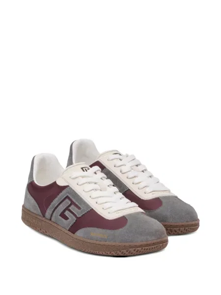 Sneakerși Balmain din piele de căprioară gri