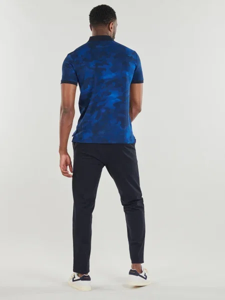 Maskáčový polokošeľa Polo Ralph Lauren modrá