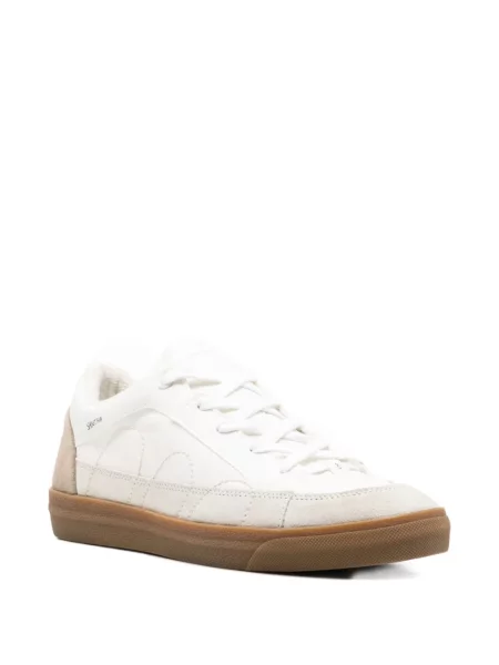 Fűzős csipkés sneaker Santha fehér