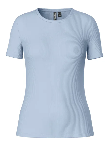 PIECES Tricou PCRUKA deschis albastru