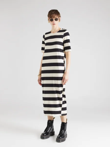 VERO MODA Rochie VMMILLA negru / murdar alb