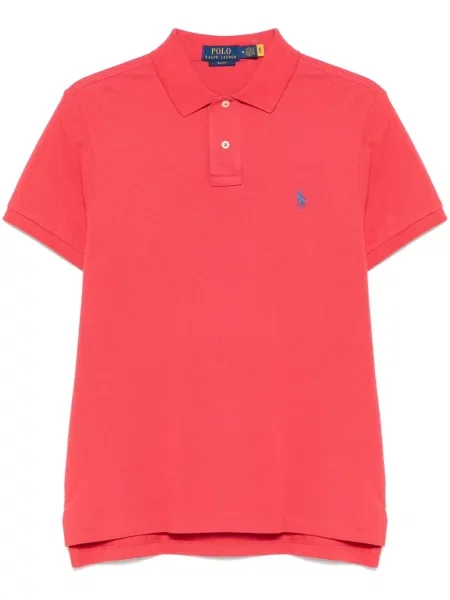 Поло тениска Polo Ralph Lauren бродирана червено