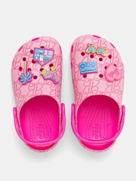 Детские шлепанцы Crocs розовые